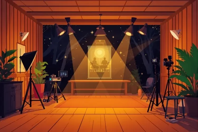 知名剧组深夜拍摄现场神秘布景，疑似有大动作