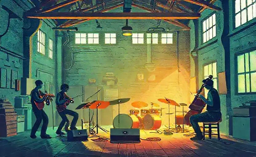 废弃厂房深夜传出音乐声，竟是乐队在秘密排练新曲